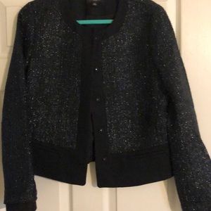 Ann Taylor Metallic tweed jacket
